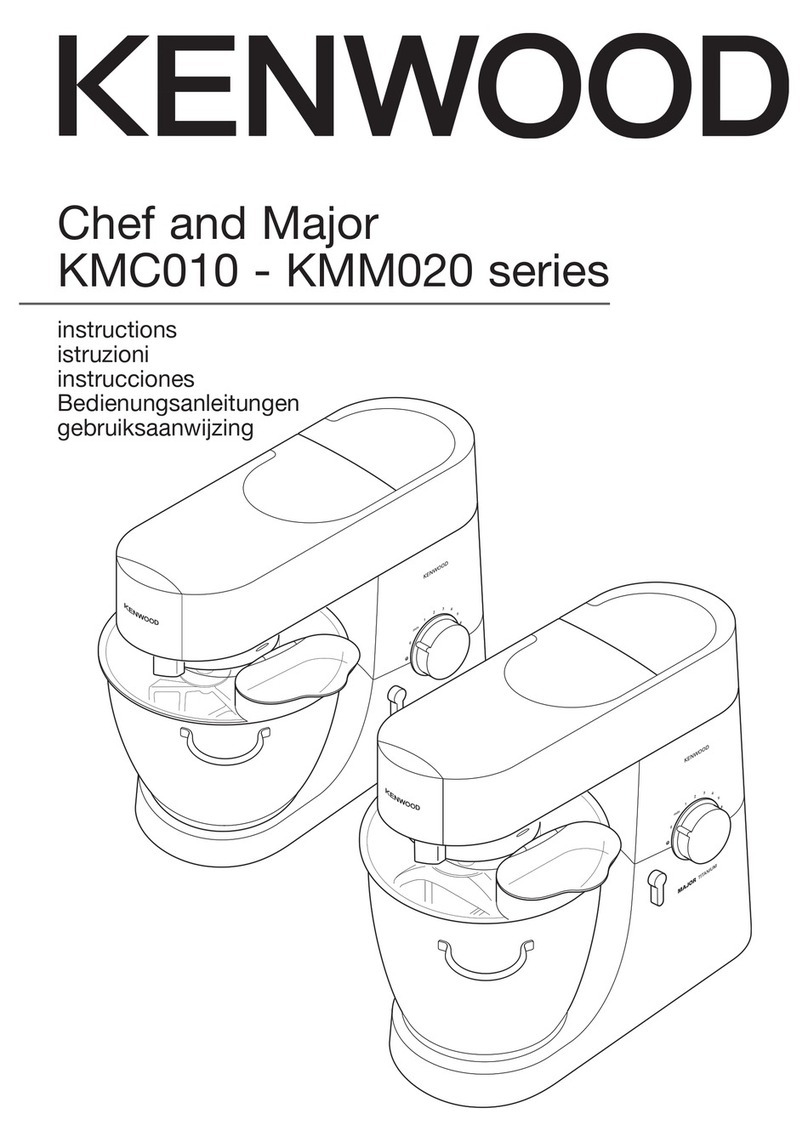 Kenwood Chef and Major KMC010 series instructions