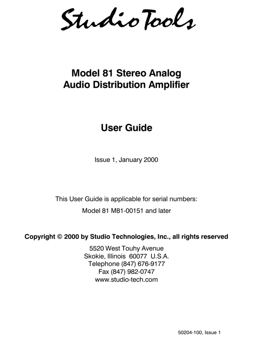 Studio Tools 81 user guide