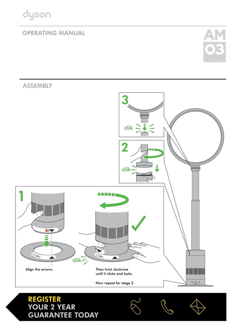 Dyson AM03 operating manual