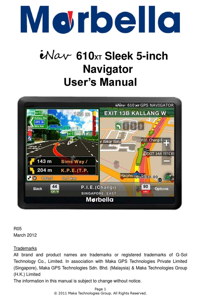 Morbella iNav 610XT User manual