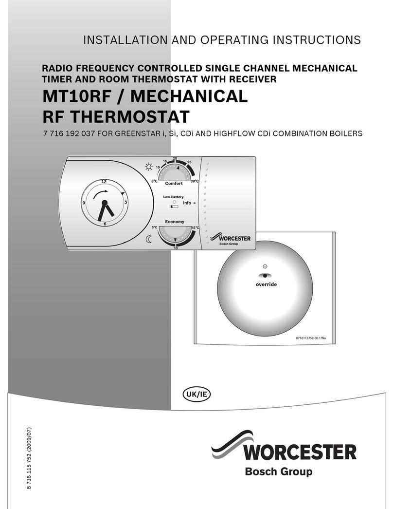Worcester MT10RF Installation and operating instructions