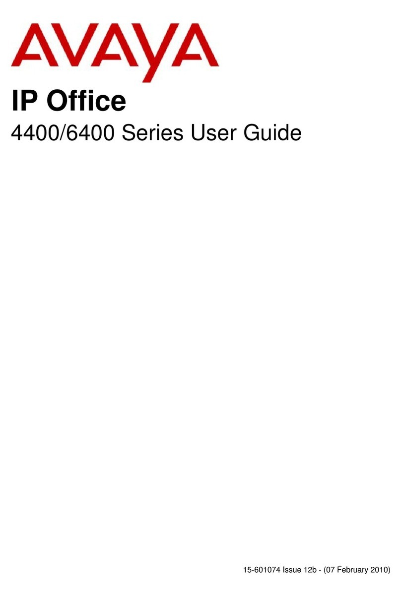 Avaya 4400 Series User manual