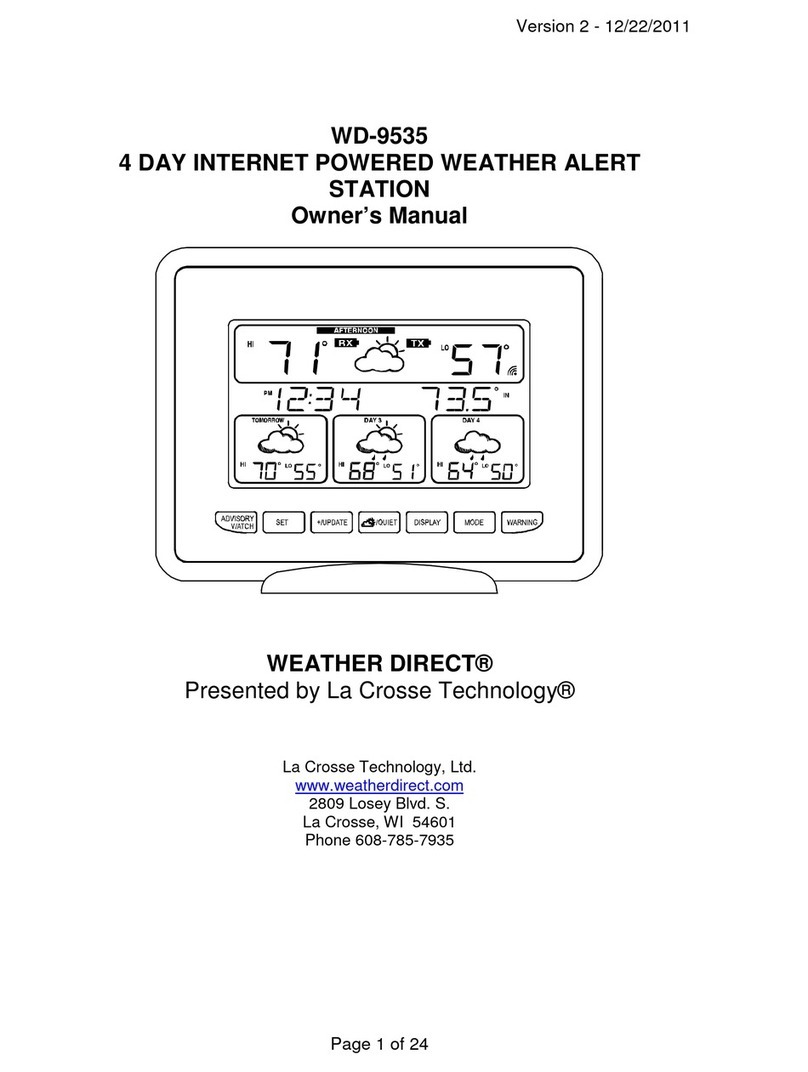 WEATHER DIRECT WD-9535 owner's manual