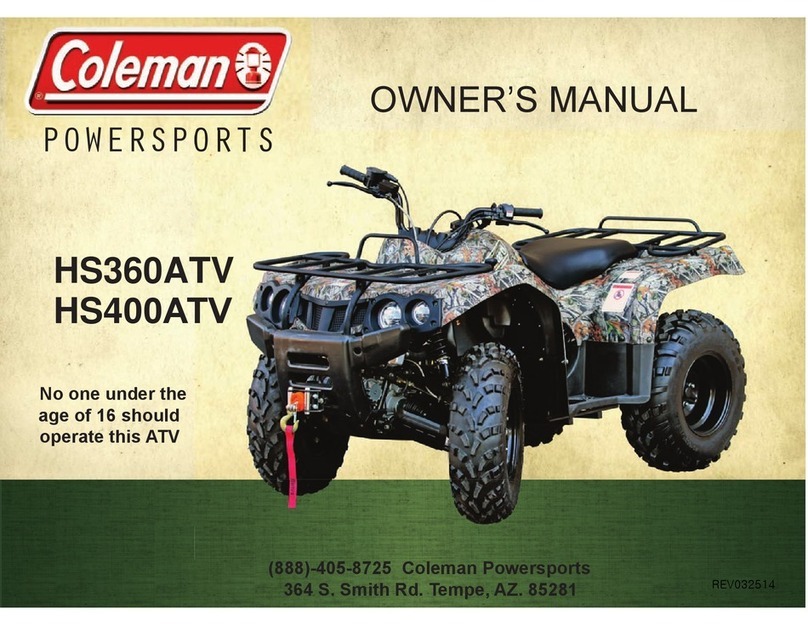 Coleman POWERSPORTS HS360ATV owner's manual