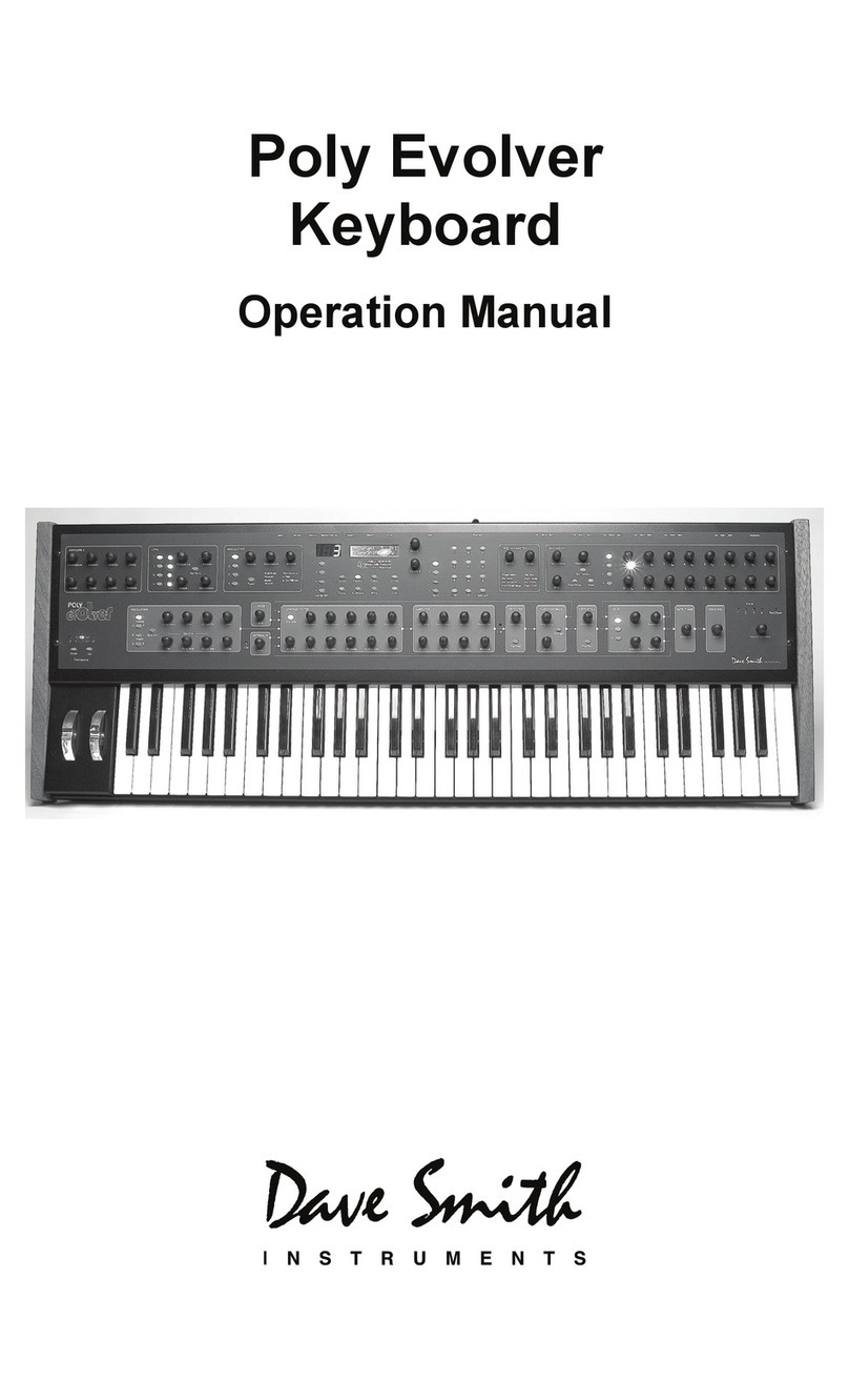 Dave Smith Instruments Poly Evolver User manual