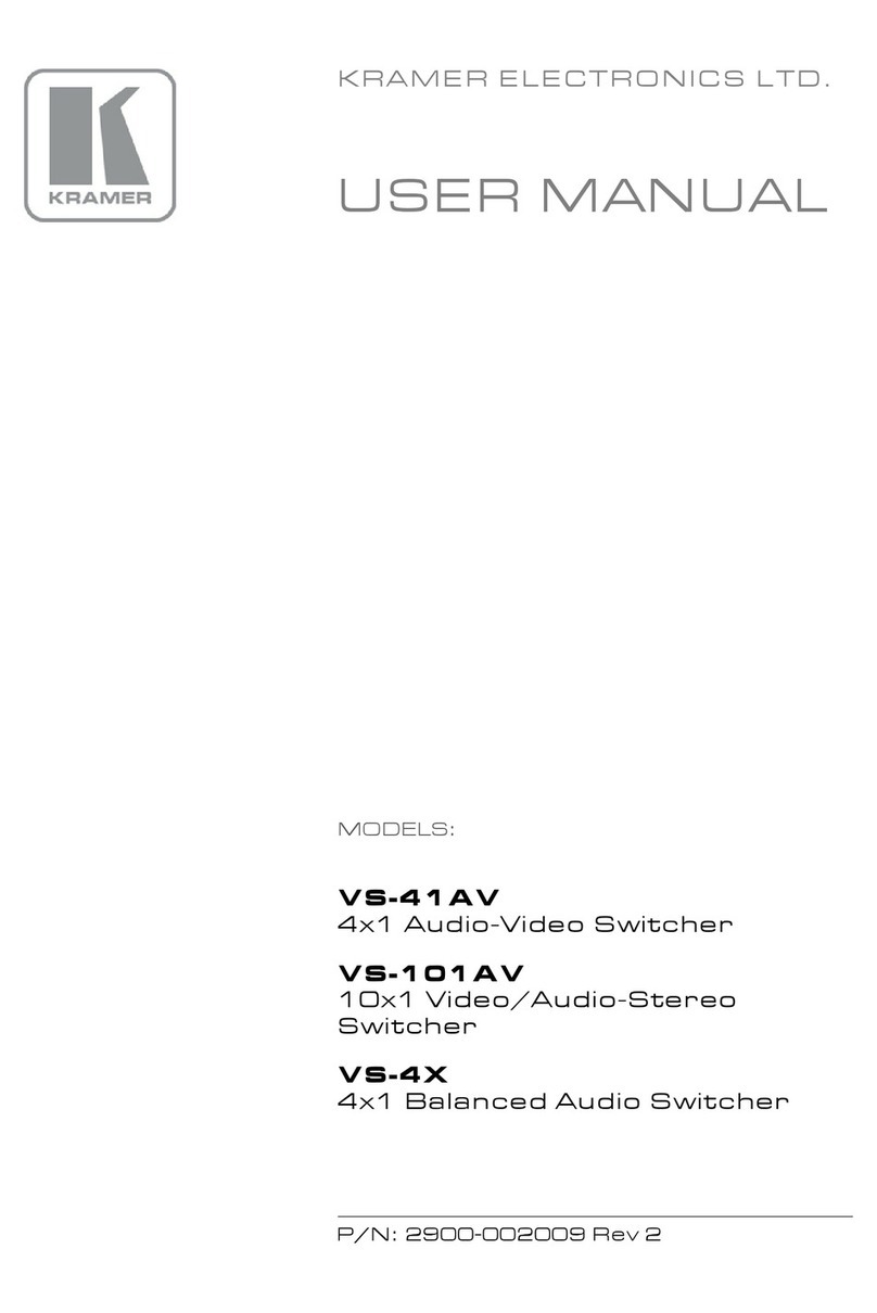 Kramer VS-41AV User manual Kramer VS-41AV User manual