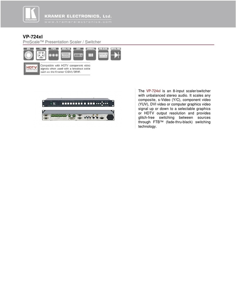 Kramer VP-724xl Technical specifications