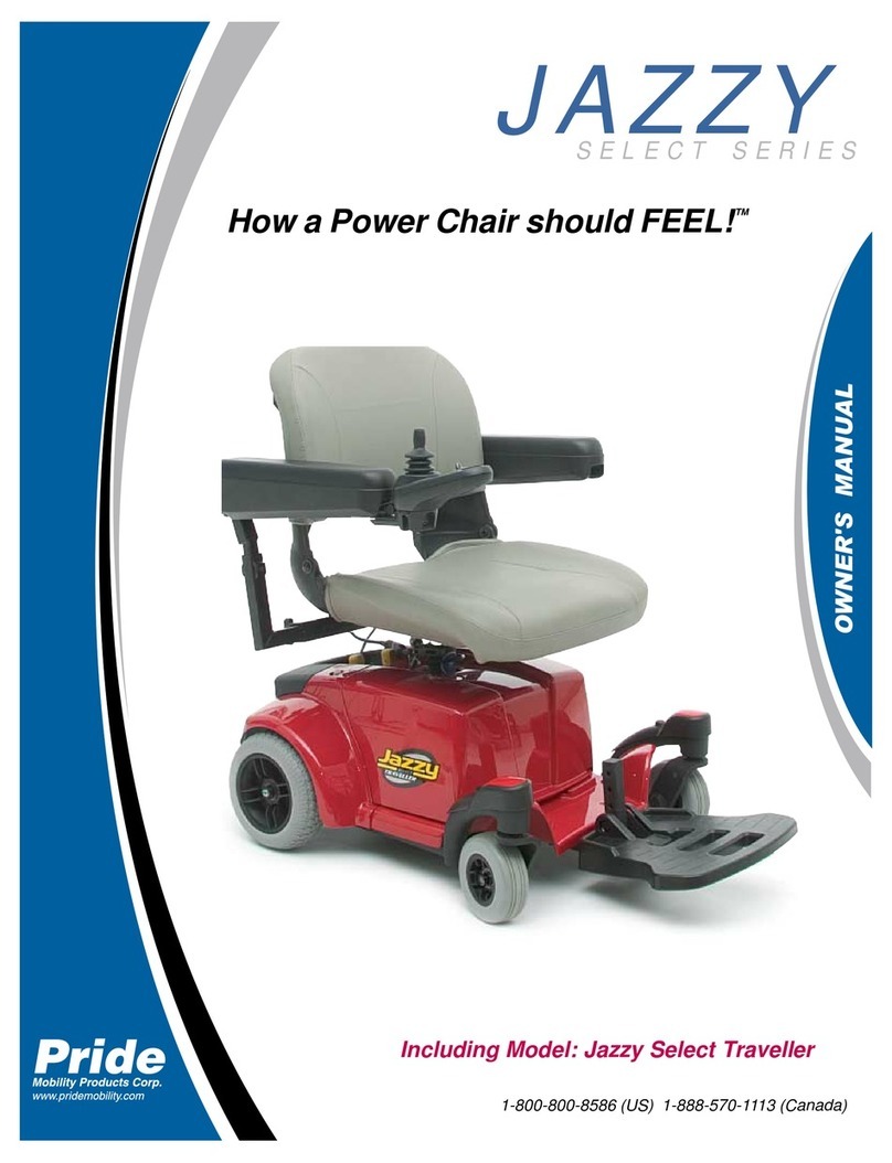 Pride Mobility Jazzy Select Traveller User manual