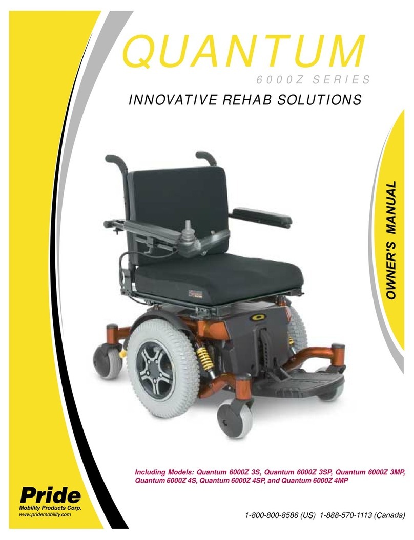 Pride Mobility Quantum 6000Z 3S User manual