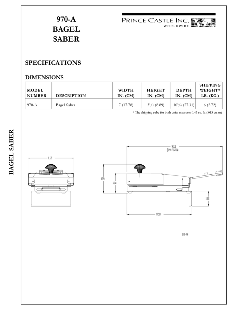 Prince Castle 970-A User manual