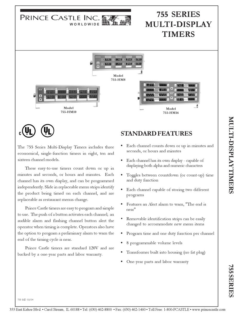 Prince Castle 755-HM8 Specifications