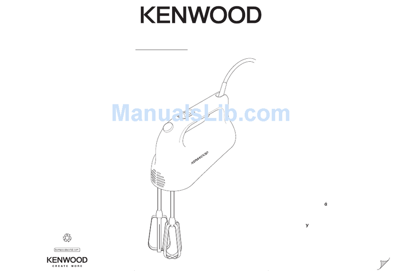 Kenwood HM520 series instructions