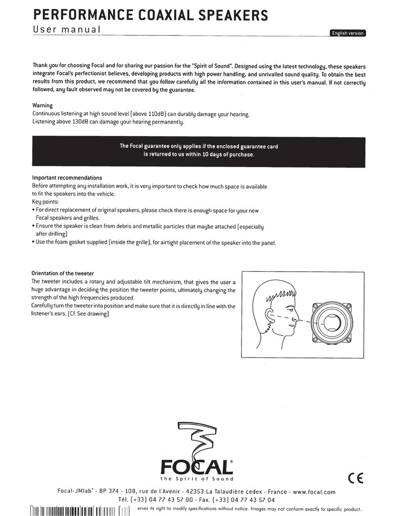 Focal PC100 user manual