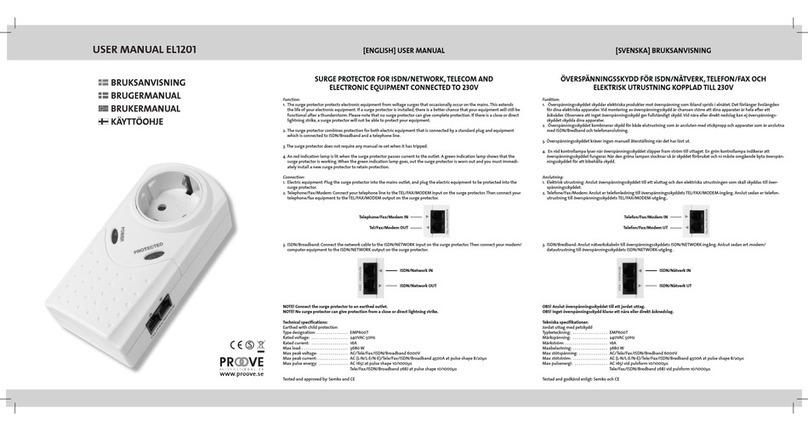 Proove EL1201 user manual