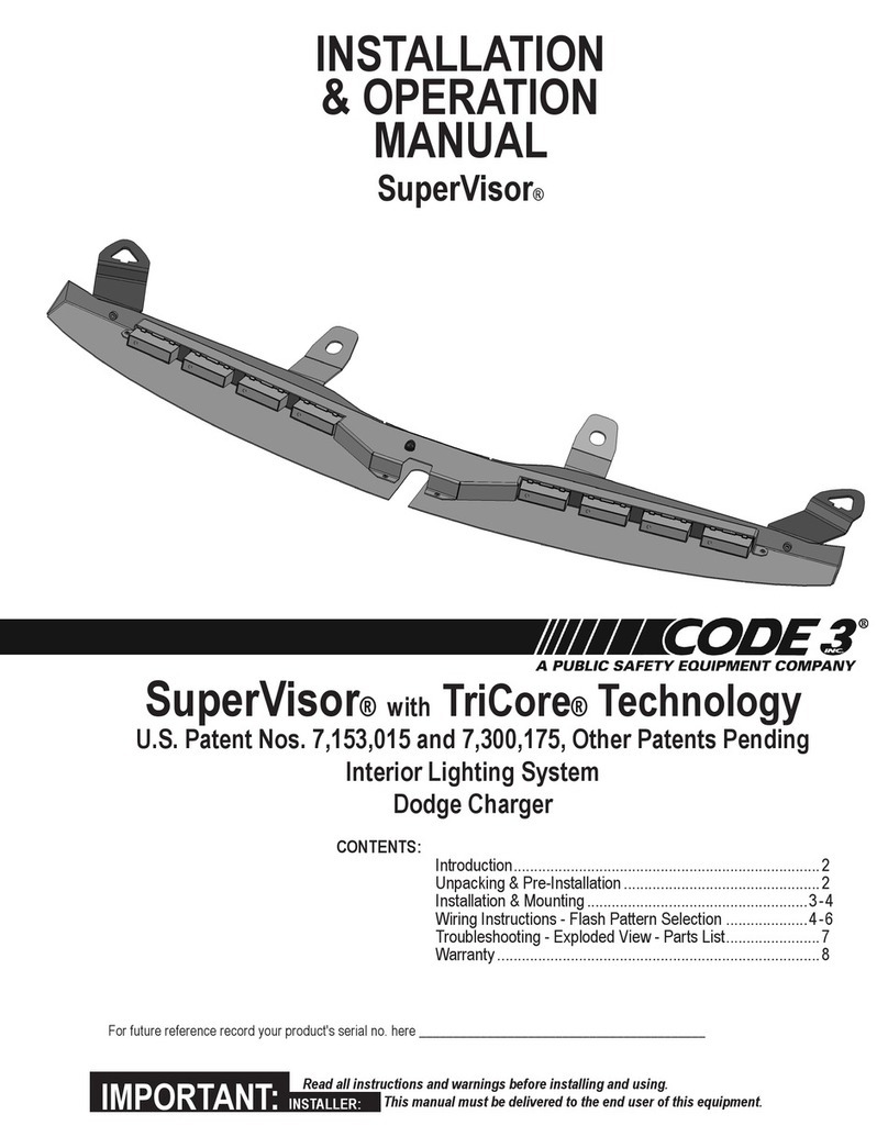 Code 3 SuperVisor User manual