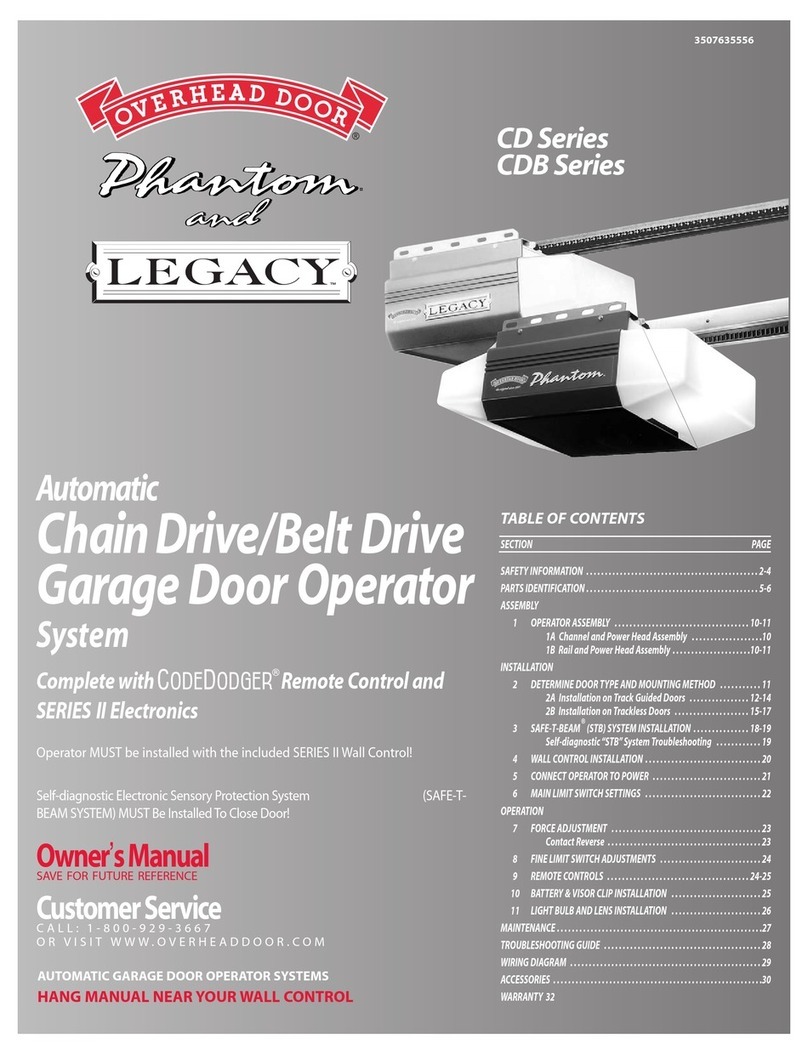 Overhead door CD Series owner's manual Overhead door CD Series owner's manual