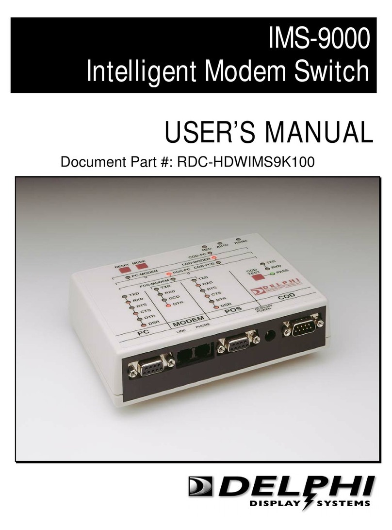 Delphi Display Systems IMS-9000 user manual