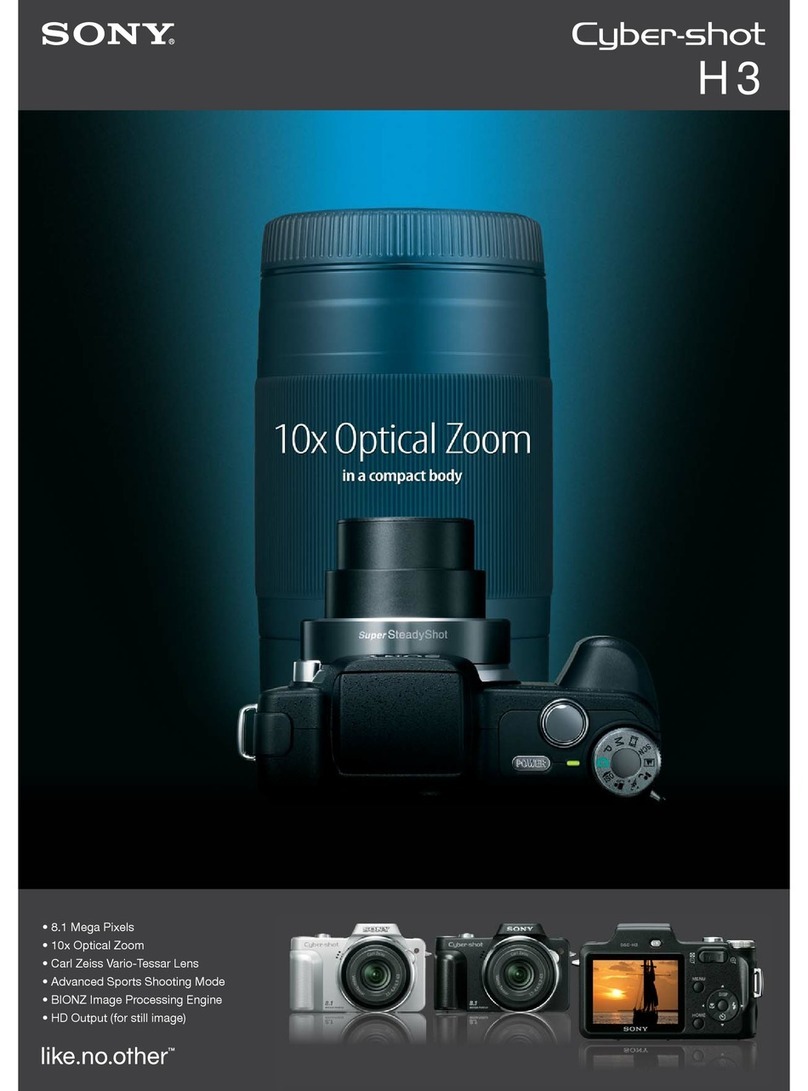 Sony Cyber-shot H3 User manual Sony Cyber-shot H3 User manual