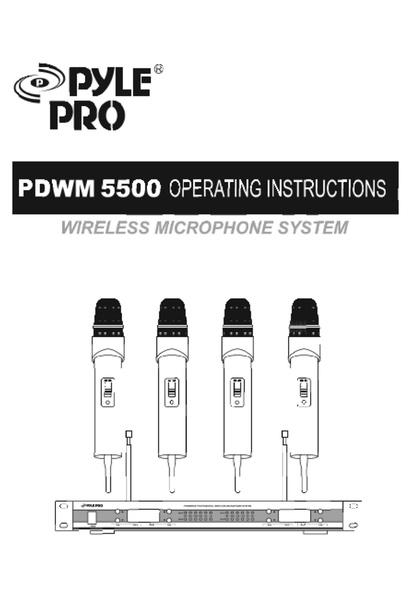 Pyle Pro PDWM 5500 User manual