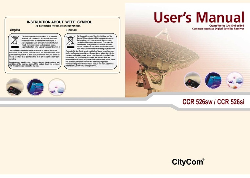 CityCom CCR 526si user manual