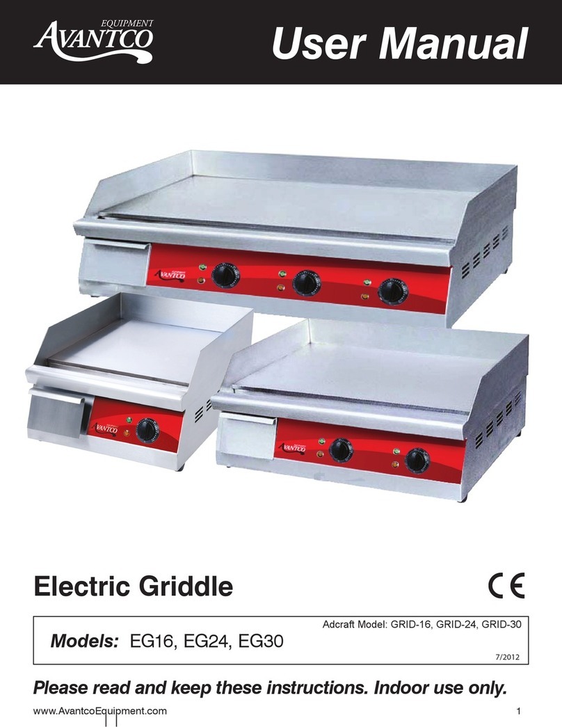 Avantco EG24 user manual Avantco EG24 user manual
