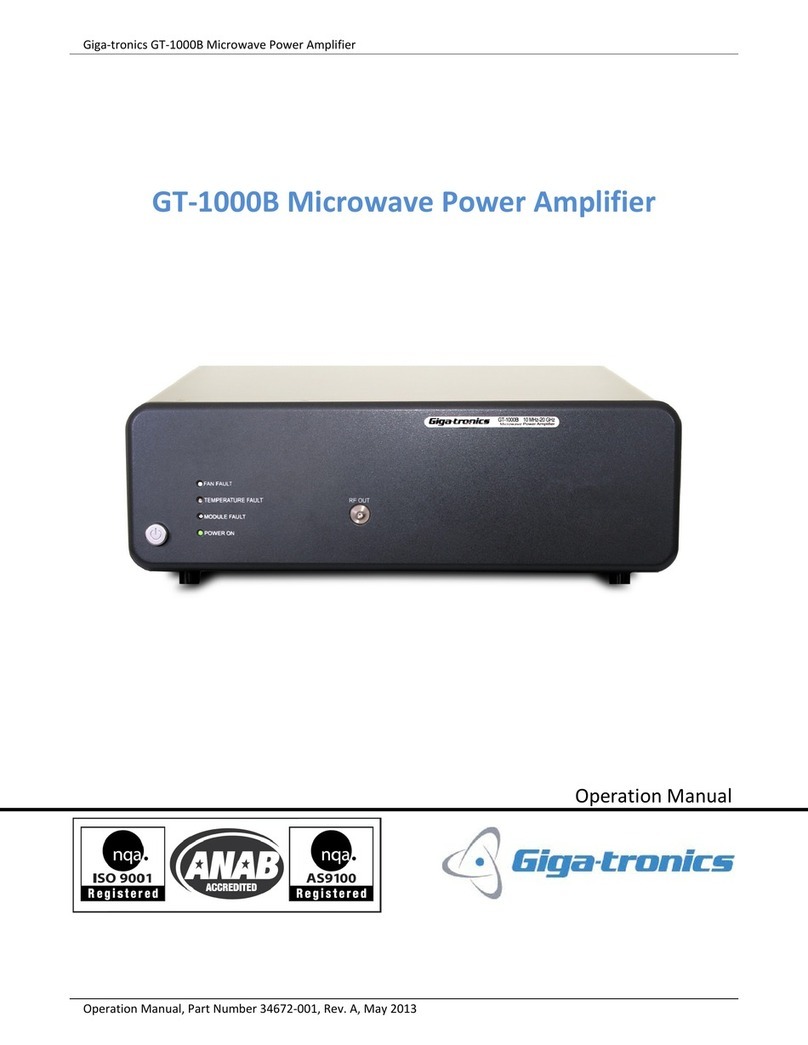 Giga-tronics GT-1000B Operation manual
