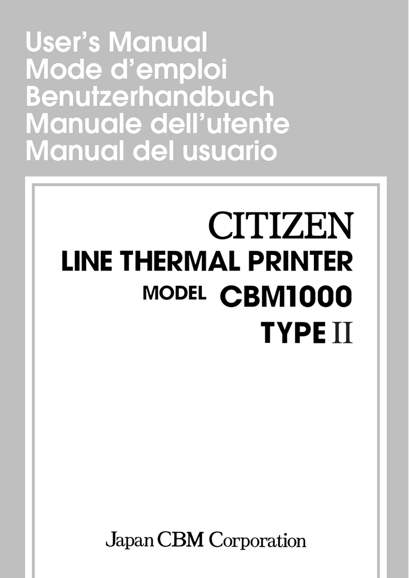 Citizen CBM-1000 User manual