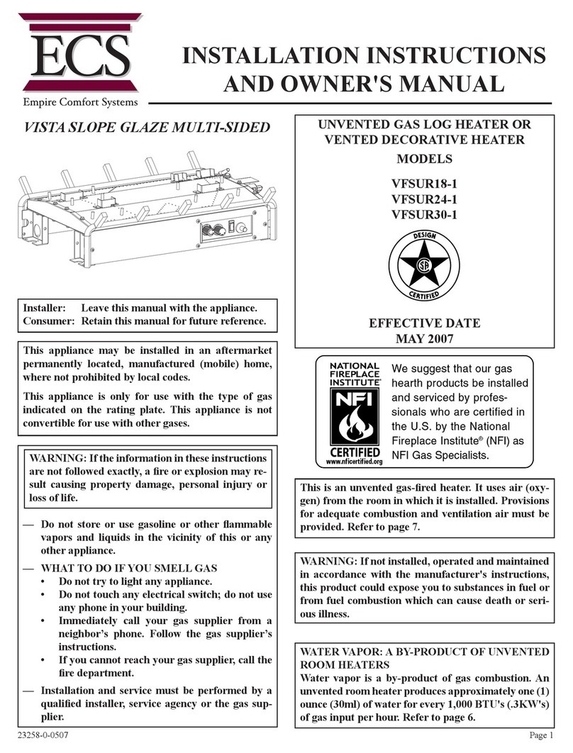 ECS VFSUR18-1 Installation instructions and owner's manual