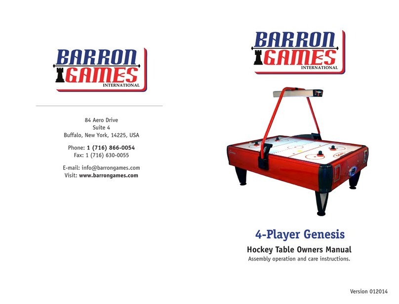 Barron Games 4-Player Genesis owner's manual Barron Games 4-Player Genesis owner's manual