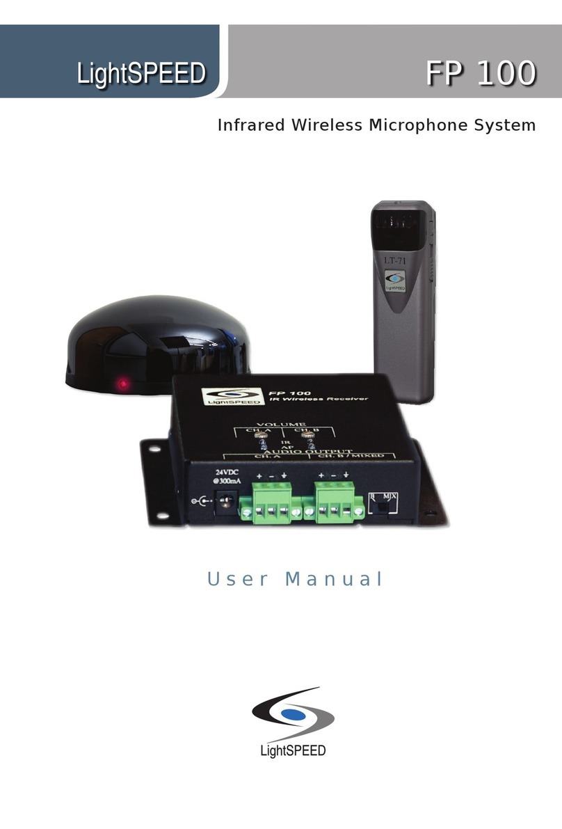 LightSpeed Technologies FP 100 user manual