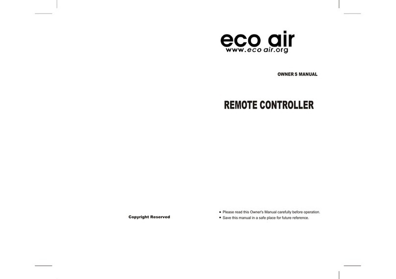 Ecoair ECO906SQ owner's manual