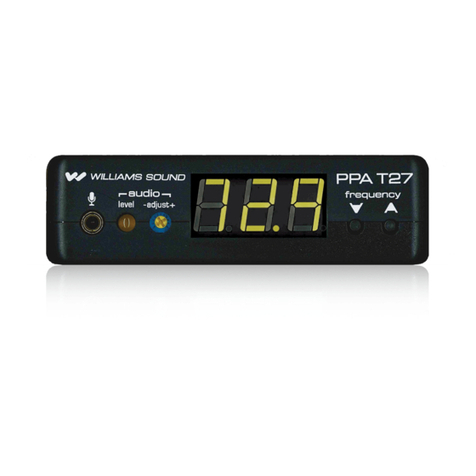 Williams Sound PPA T27 Manual and user guide