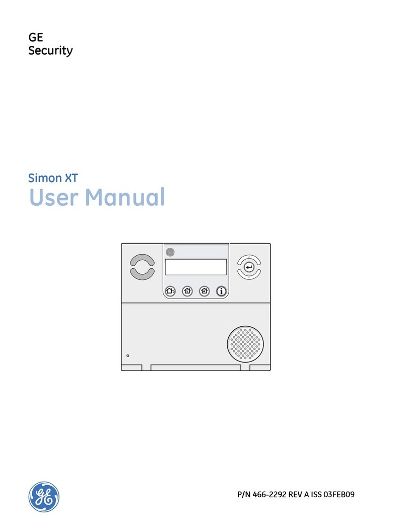 GE Security Simon XT User manual