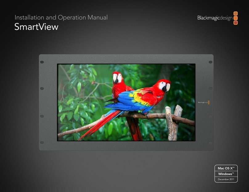 Blackmagicdesign SmartView Duo User manual Blackmagicdesign SmartView Duo User manual