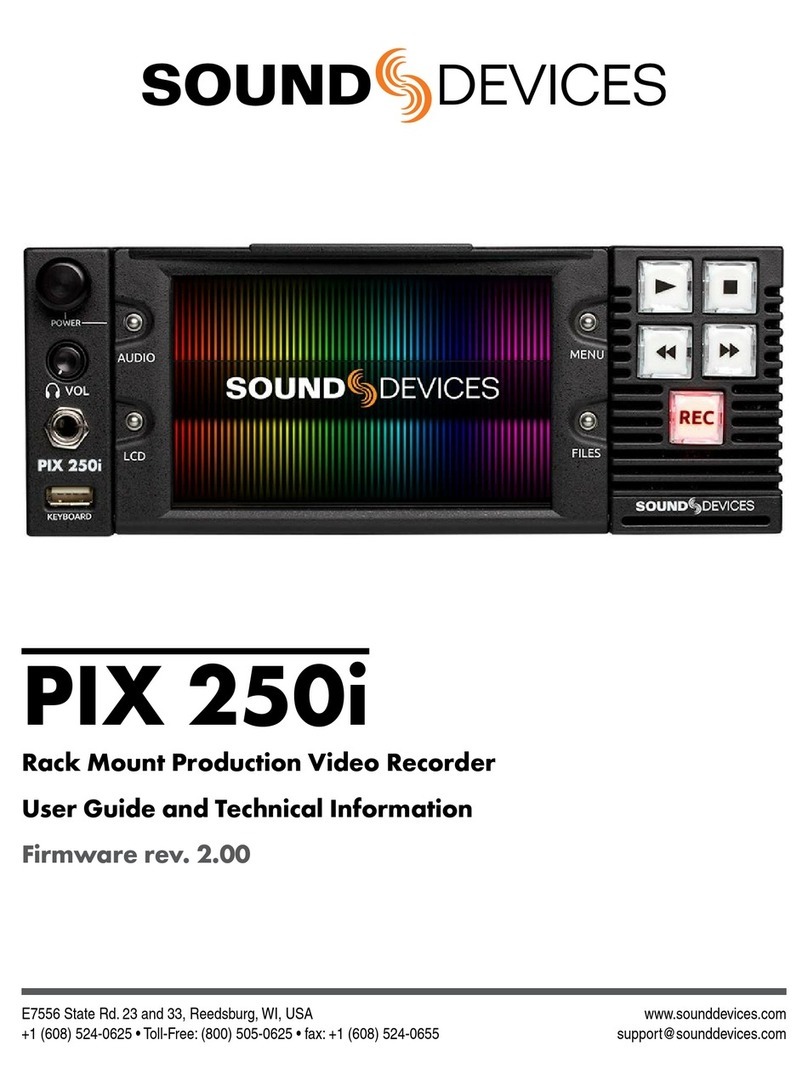 Sound Devices PIX 250i Manual