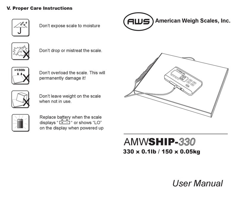 American Weigh Scales AMWSHIP-330 user manual American Weigh Scales AMWSHIP-330 user manual