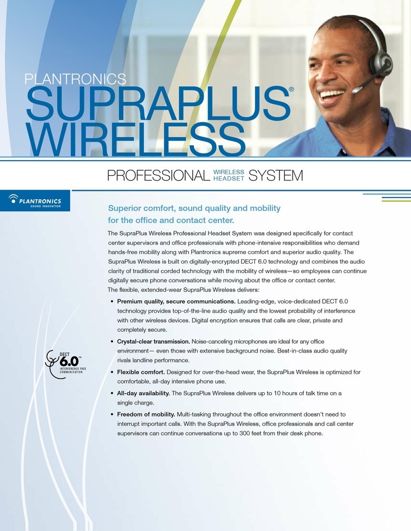 Plantronics SupraPlus CS351N Specifications