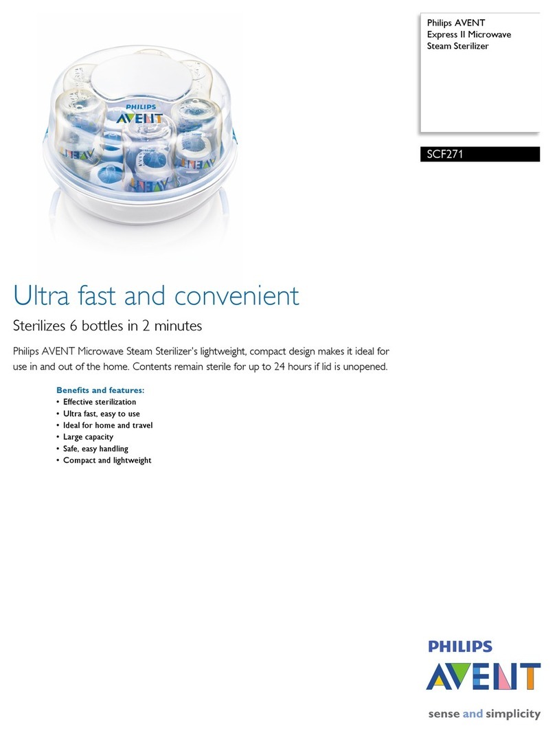 Philips AVENT SCF271 Specifications