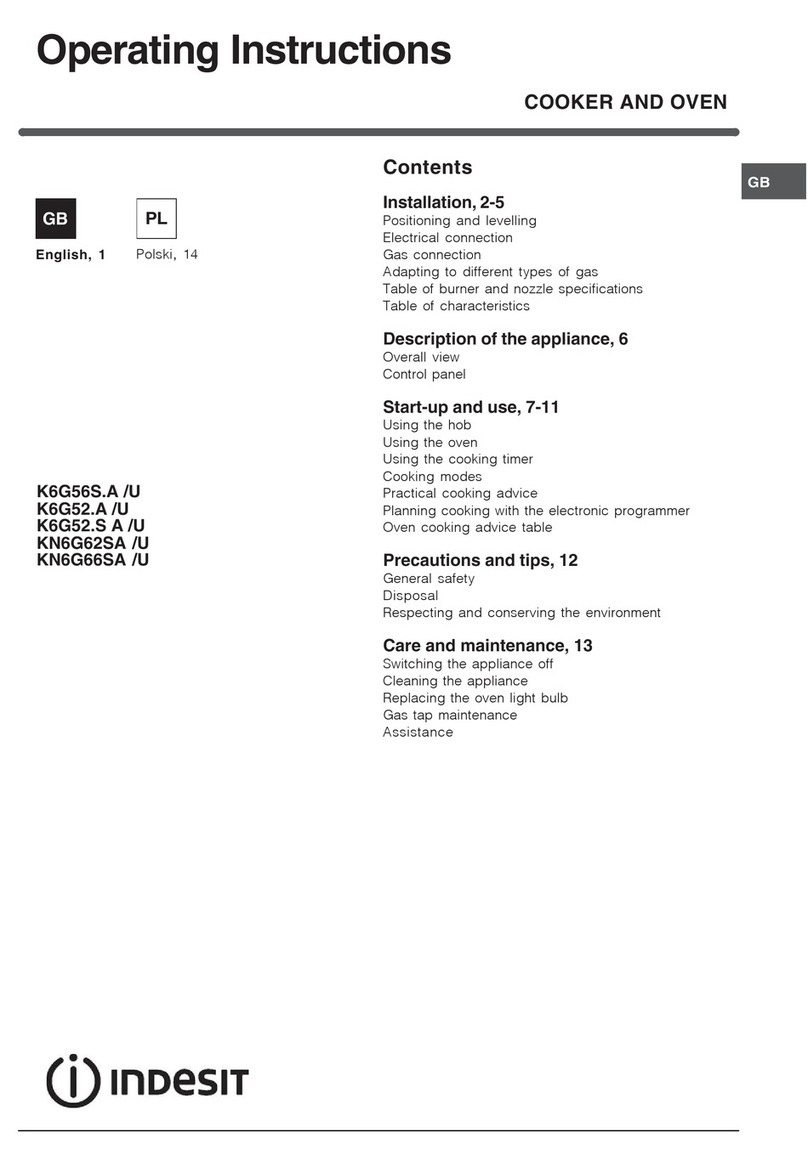 Indesit K6G56S.A /U operating instructions