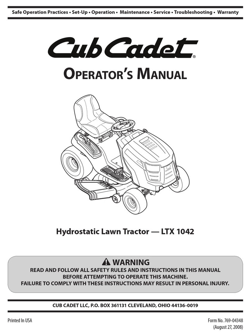 Cub Cadet LTX 1042 User manual