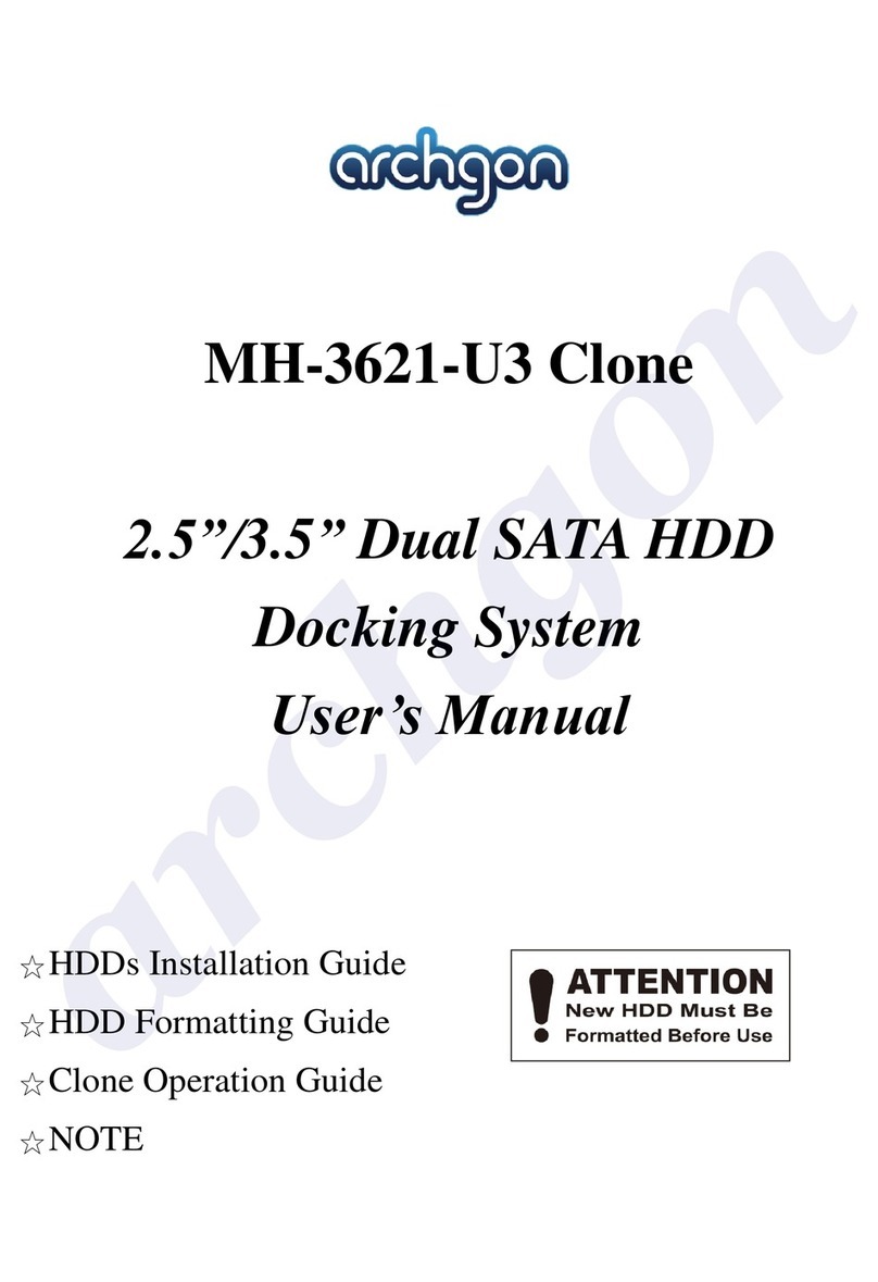 archgon MH-3621-U3 Clone user manual