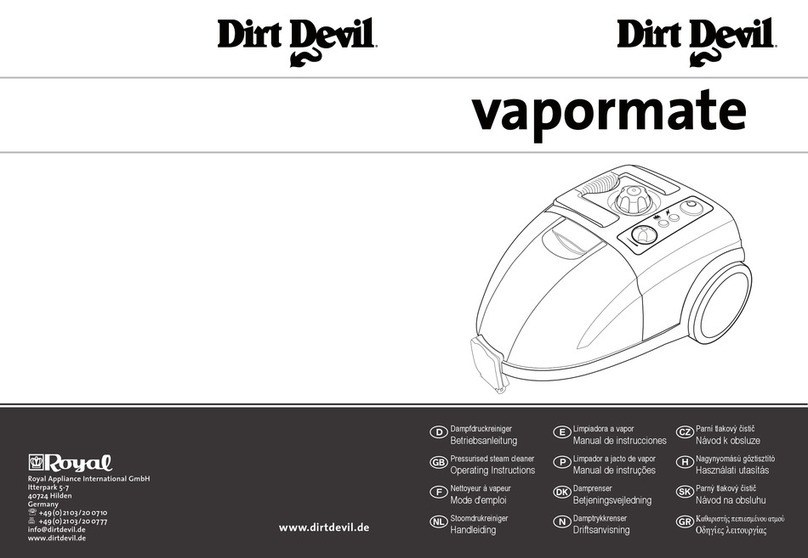 Dirt Devil Vapormate User manual