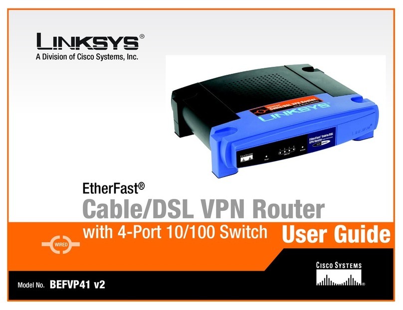 Cisco Linksys BEFVP41 v2 User manual