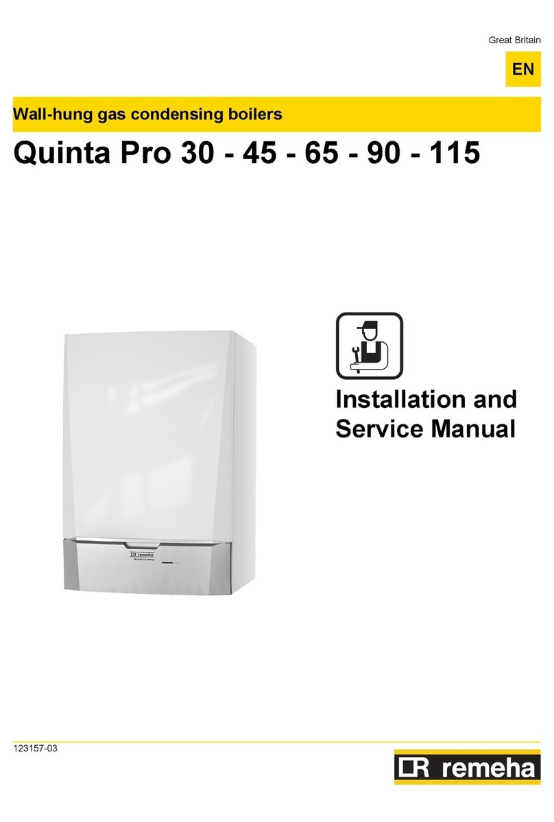 CR Remeha Quinta Pro 115 Installation and service manual
