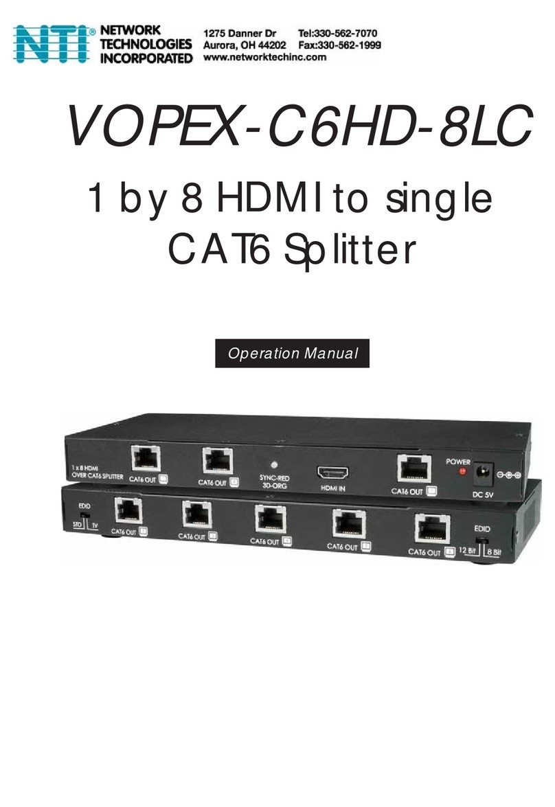 NTI VOPEX-C6HD-8LC Operation manual