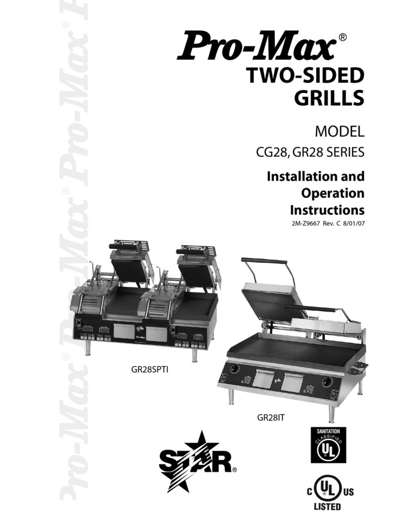 Star Manufacturing PRO-MAX GR28SPTI Installation and operation instructions