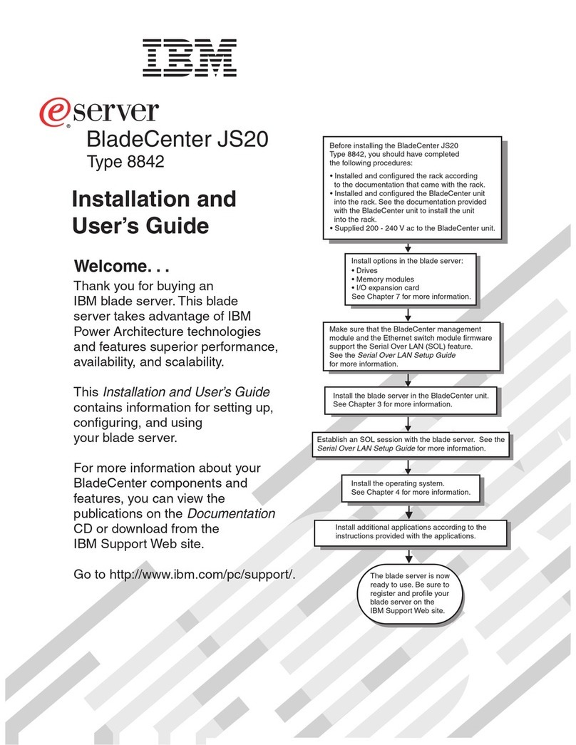 IBM eServer BladeCenter JS20 Type 8842 User manual