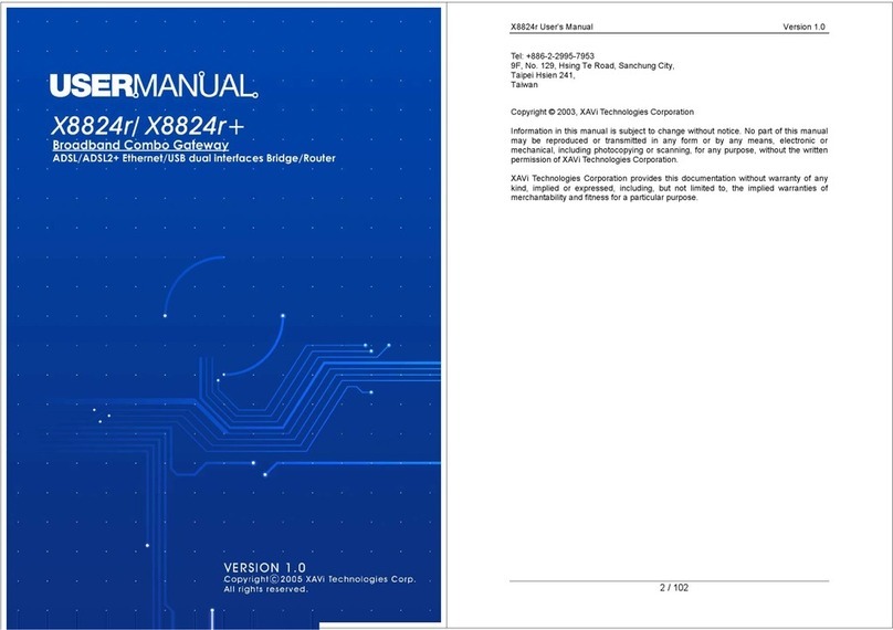 XAVI Technologies Corp. X8824r+ user manual