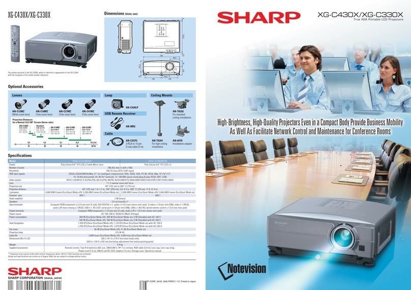 Sharp Notevision XG-C430X User manual