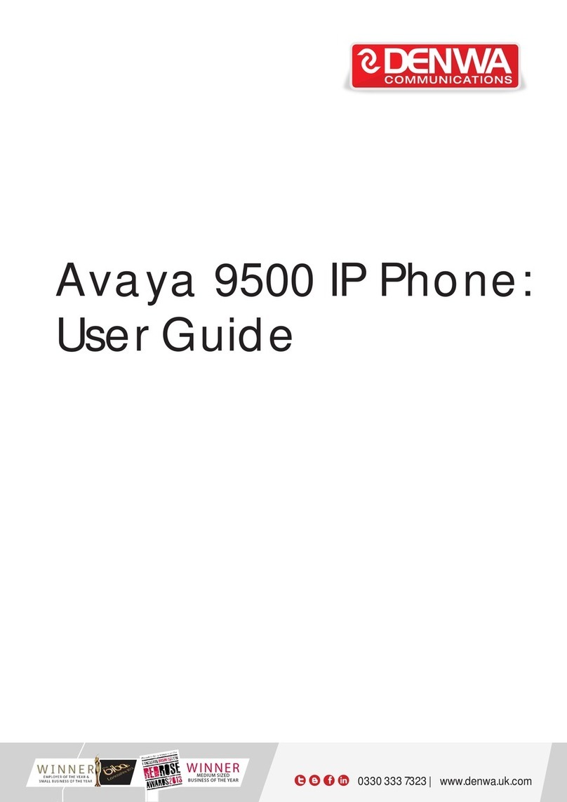 Avaya 9500 User manual